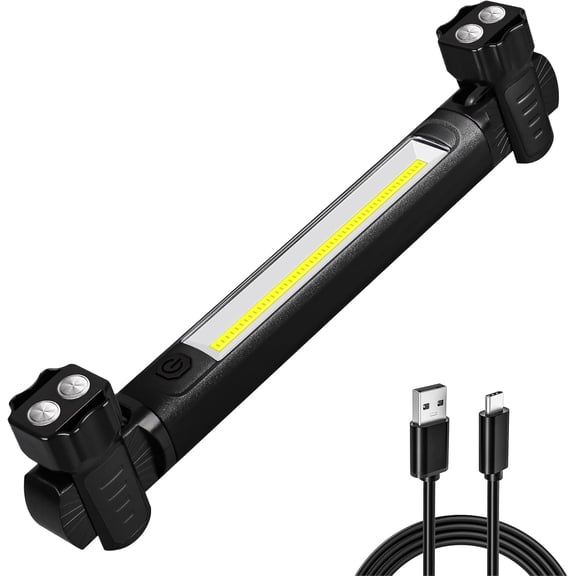 Work Light, 2500LM Ultra Bright, 5200mAh Rechargeable LED Work Lights,  Underhood Work Light Bar with Hooks, Portable Mechanic Light for  Repairing Inspection Garage Workshop
