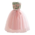 thumbnail image 4 of Zwiiyzr 2-10Y First Communion Dress Flower Girl Dress Elegant Wedding Birthday Party A-Line Bridesmaid Princess Dress for Wedding Party Pink, 4 of 4