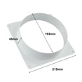 thumbnail image 4 of 4" 6" 8" Mobile Air Conditioner Exhaust Pipe Joint Abs Air Pipe Flange Interface, 4 of 8