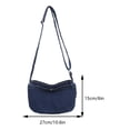 thumbnail image 4 of Bolso de hombro para mujer con cremallera, Bolso de hombro suave, Bolso de mano vintage, Bolso de vaquero, 4 of 8
