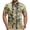 Brown, variant on Mens Cycling Jersey Cycling Shirt Short Sleeve Bike Riding Shirt, Primal Camouflage Printed Pattern, 1/4 Zip Activewear with 3 Rear Pockets Moisture Wicking Breathable Quick Dry Biking Shirt