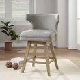 thumbnail image 2 of ACME Everett Counter Height Chair in Fabric and Oak (Set of 2), 2 of 3
