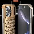 thumbnail image 4 of Metal Case For IPhone 17 Pro Max/17 Pro/17, Aroma Anti-Scratch Case Hollow Frameless Shell Aluminum Cooling Cover, 4 of 8