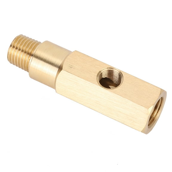 Oil Pressure Gauge Adapter 1/4 NPT Brass T Piece Sender Fit for Ford Falcon BA BF FG - 4.0 and V8