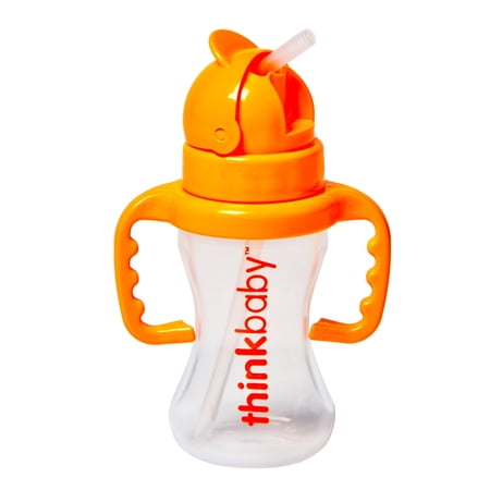 Thinkbaby Bottle - Thinkster - Straw - Orange - 9 oz