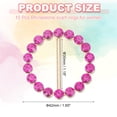 thumbnail image 2 of Uxcell 10Pcs Silk Scarf Ring Clip Bling Rhinestone T-Shirt Clips Tie Waist Knotted Buckle Rings Metal Circle Buckles for Women Rose Red, 2 of 7