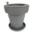 thumbnail image 2 of plegable, función servación de agua, escala de ajuste de de agua, jardineras de jardín al aire libre para gris Macarena macetas suculentas, 2 of 8