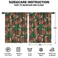 thumbnail image 2 of Blackout Kids Curtains,Football on Field Pattern Childrens Insulated Curtains Set Of 2,Bedroom Essentials,Toddler Room Decor 42"x54", 2 of 5