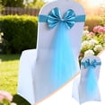 thumbnail image 2 of WMGHA Christmas Chair Back Bow - Reusable Holiday Chair Tie Decorations, Adjustable Chair Sash for Christmas Party, Thanksgiving,Holiday Dinner, Harvest Dinner, Banquet,Reception,New Year Decor, 2 of 4