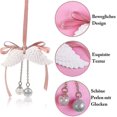 thumbnail image 2 of Car Rearview Mirror Ornaments,angel Wings Pendant Water Sound Bell Decorpink, 2 of 3
