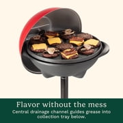 Cuisinart Indoor/Outdoor Electric Grill, 2-in-1 Portable BBQ with Nonstick Cooking Surface, Electric Grill Outdoor with Adjustable Heat
