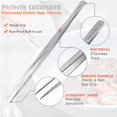 thumbnail image 4 of 2X Kitchen Tweezer 10?Straight Curved Bbq Grill Plating Long Food Tong Chef Tool, 4 of 5