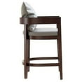 thumbnail image 3 of Manhattan Comfort Ritz 26.5" Faux Leather Counter Stool in Gray/Walnut, 3 of 5