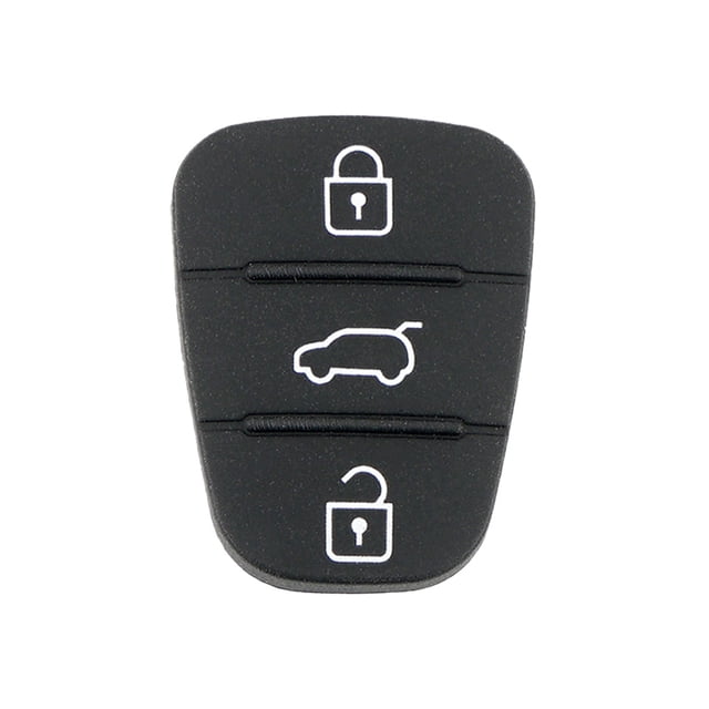Speravity Cubierta del botón de la llave del coche Piel de goma de 3 teclas con marca Reemplazo del accesorio automotriz para I10 / I20 / I30 Vehículos, repuestos y accesorios Mis negro Speravity VI000135-00B
