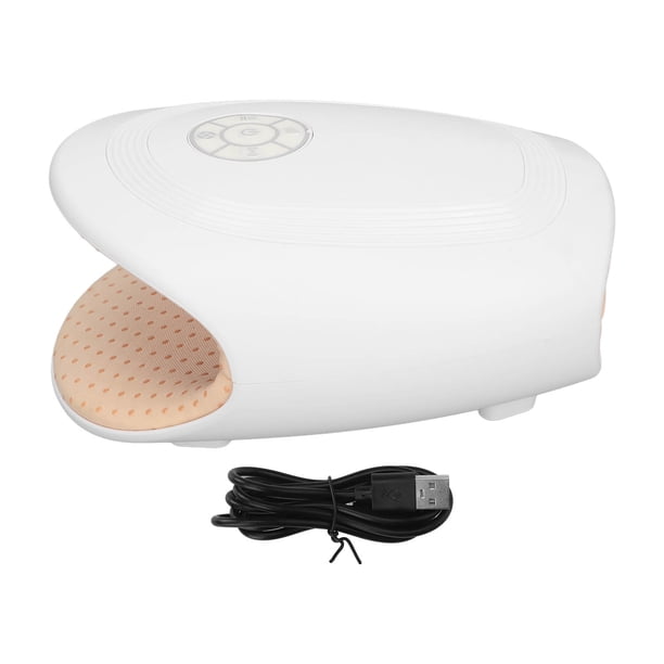 Máquina de masaje de manos con bolsa de gas, calefacción, promueve la circulación, reduce las molestias, masajeador de articulaciones de los dedos, color blanco