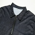 thumbnail image 4 of Blusa y camisa de manga larga con cuello vuelto para hombre, estilo informal de negocios, de moda, con media cremallera y manga larga con cuello vuelto para hombre., 4 of 5