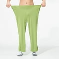thumbnail image 4 of Pajama Pants Men Solid Color Long Pyjamas Bottoms Men Casual Drawstring Pants Nightwear Mens Pajamas Pants Light Green XXXXXL, 4 of 7