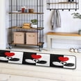 thumbnail image 3 of Dreamtimes Swans Couple Birds Hallway Runner Rug 2'x6' Kitchen Rug with Rubber Backing Heart Valentine's Day Non Slip Entryway Rug Runner Washable Soft Area Rug for Hallway Bedroom Kitchen Decor, 3 of 6