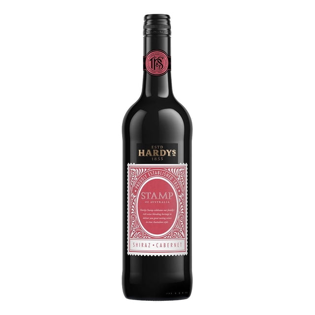 Pack de 4 Vino Tinto Hardy Stamp Shiraz - Cabernet Sauvignon 750 ml Hardy Stamp Shiraz - Cabernet Sauvignon