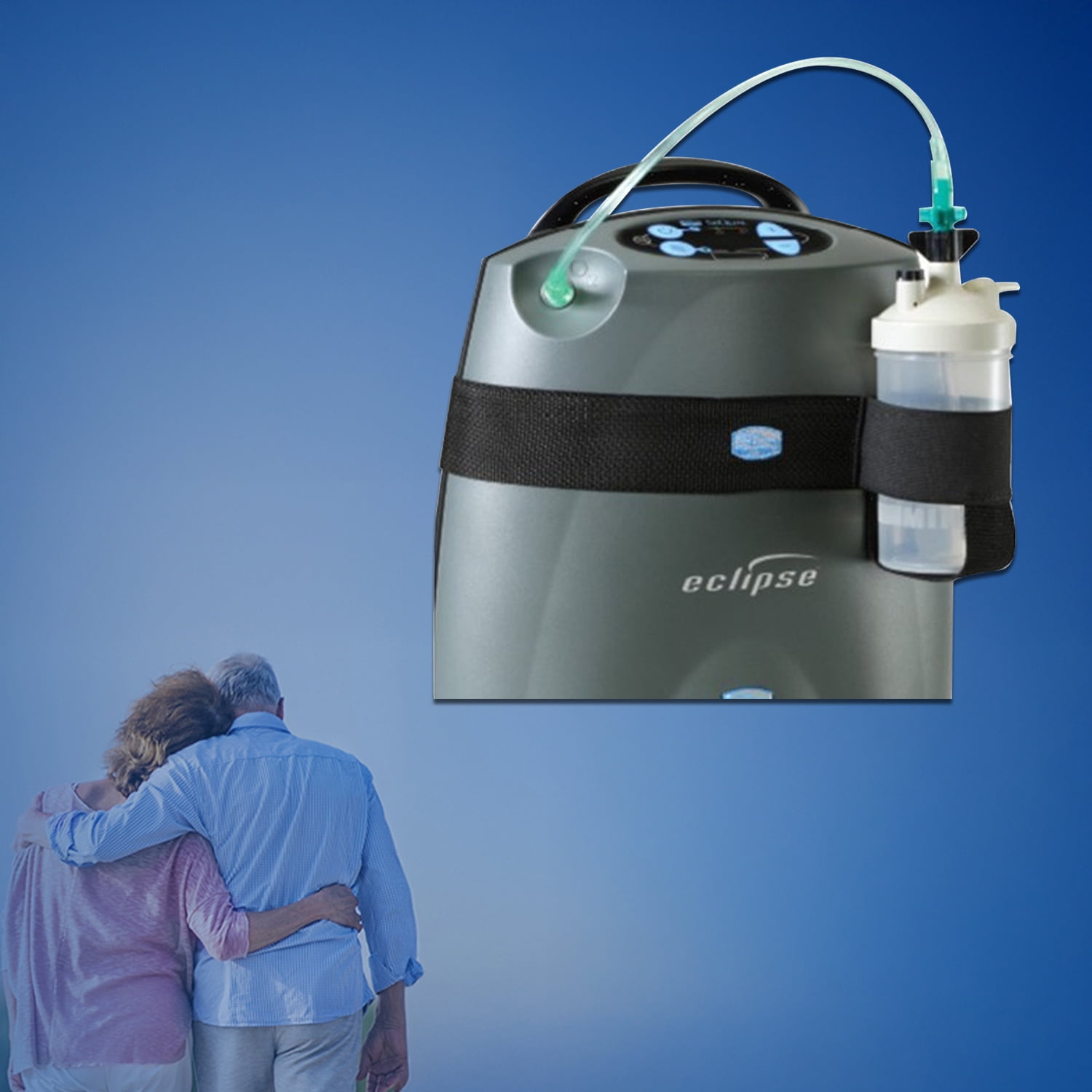SeQual Eclipse Humidifier Kit with Bottle – Compatible Oxygen Concentrator Accessory for Improved Humidity & Comfort