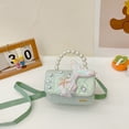thumbnail image 5 of Girls Messenger Kids Pearl Shoulder Handbag Cute Lace Bow Crossbody Purse, 5 of 5