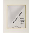 thumbnail image 1 of Callen Photo Mat 11"X14" Double Hand-Cut W/Bevel Edge-Ivory W/Gold Core - DHC1114-11200, 1 of 1