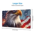 thumbnail image 2 of Bingfone Bald Eagle Pilot Large Gaming Mouse Pad,Extended Desk Mousepad with Stitched Edges,Non-Slip Base,Water Resist Keyboard Pad for Gamer, Office & Home, 29.5 x 16 in, 2 of 6
