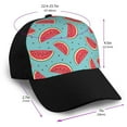 thumbnail image 2 of Yiaed Watermelon Print Baseball Cap Dad Hat Polo Style Plain Blank Adjustable Size, 2 of 5