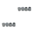 thumbnail image 4 of maskred 4 Pieces Ferrule Rubber Crutch Bottom Gray Tips End Protector Style A 2Set, 4 of 6