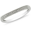 Diamond-Accent Wedding Band in 14kt White Gold
