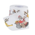 thumbnail image 3 of Decoración Para Nuevo Santa Claus Elk Gloria rollo de Papel tisú impreso, 3 of 9