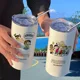 thumbnail image 2 of Taza térmica con dibujos animados de Snoopy, Charlie Brown y Woodstock, creativa y sencilla, con diseño de kawaii, personalizada, para café, 2 of 6