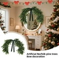 thumbnail image 5 of Mlkoz Christmas Ornaments, 32inch Cedarwood Artificial Plant Mirror Ornament Wreath Indoor Living Room Wall, Christmas Gifts, 5 of 6
