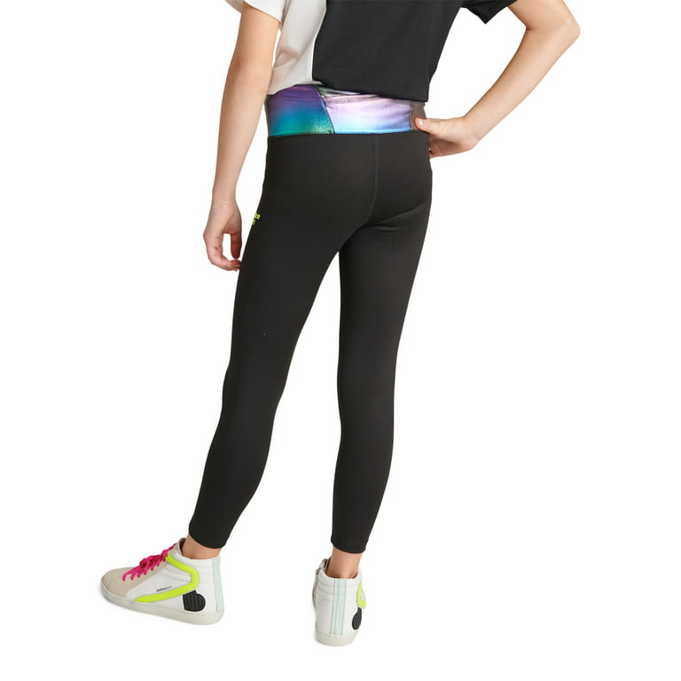 Justice Girl's J-Sport Rainbow Stripe Active Ankle Leggings Size XL (16-18)  NWT