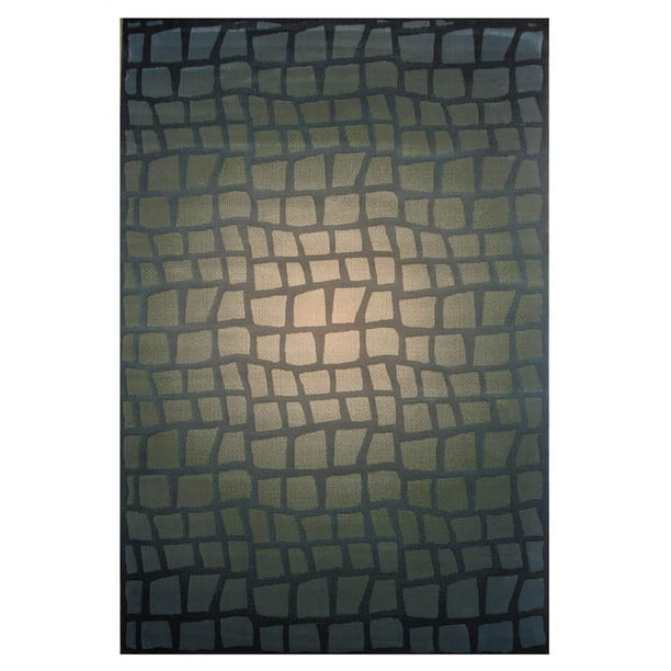 Rectangular HeatSet Polypropylene Contemporary Area Rug (8 ft. L x 2