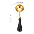 thumbnail image 3 of MasteelfCA 4pcs Wax Spoon Wax Sealing Stamp Melting Spoon Wood Handle Copper Spoon, 3 of 7