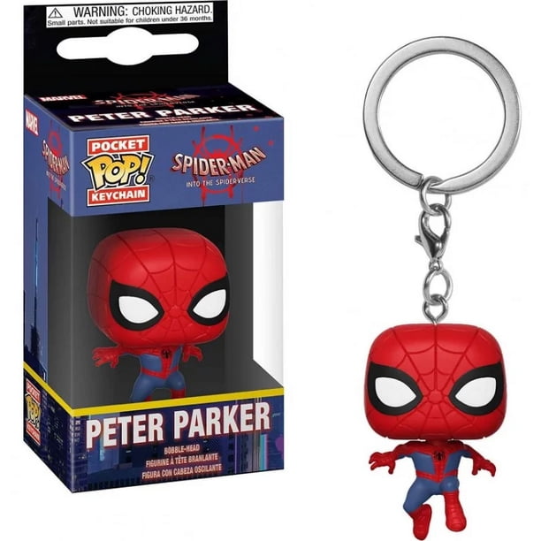 FUNKO POCKET llavero de Deadpool Liga de la Justicia Batman Aquaman Flash Spiderman Gwen figura de acción llavero modelo coleccionable juguete