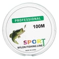thumbnail image 1 of HENG JIA Línea de pesca de nailon de 100 m Línea de pesca súper fuerte resistente a la abrasión Verde claro 2.0, 1 of 5