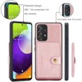 thumbnail image 6 of Case for Samsung Galaxy A53 5G, Detachable Magnetic Wallet Credit Card Slot Kickstand Cover Support Wireless Charging Compatible with Samsung Galaxy A53 5G (Pink), 6 of 9