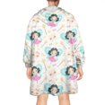 thumbnail image 2 of Fairy Tale Princess Pattern Wearable Oversized Blanket,Wearable Blanket Hoodie for Adults,Cozy Hooded Blankets with Super Pockets,Super Warm Fuzzy Pullover for Women & Men, 2 of 6