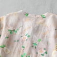 thumbnail image 5 of Spring Savings GaThRRgYP Clearance Dresses for Women,Women's Summer and Retro Cotton and Linen Round Neck Waist Retraction Travel Holiday Dress, 5 of 9