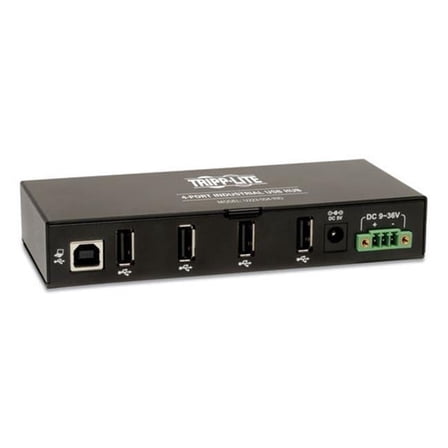 Metal 4-Port USB 2.0 Mini Hub, Black