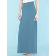 thumbnail image 3 of Made by Johnny Women's Lightweight Floor Length Maxi Skirt L DENIM, 3 of 6