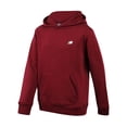 thumbnail image 1 of Sudadera con capucha New Balance de forro polar de algodón suave para niños, color rojo 4Y, 1 of 6