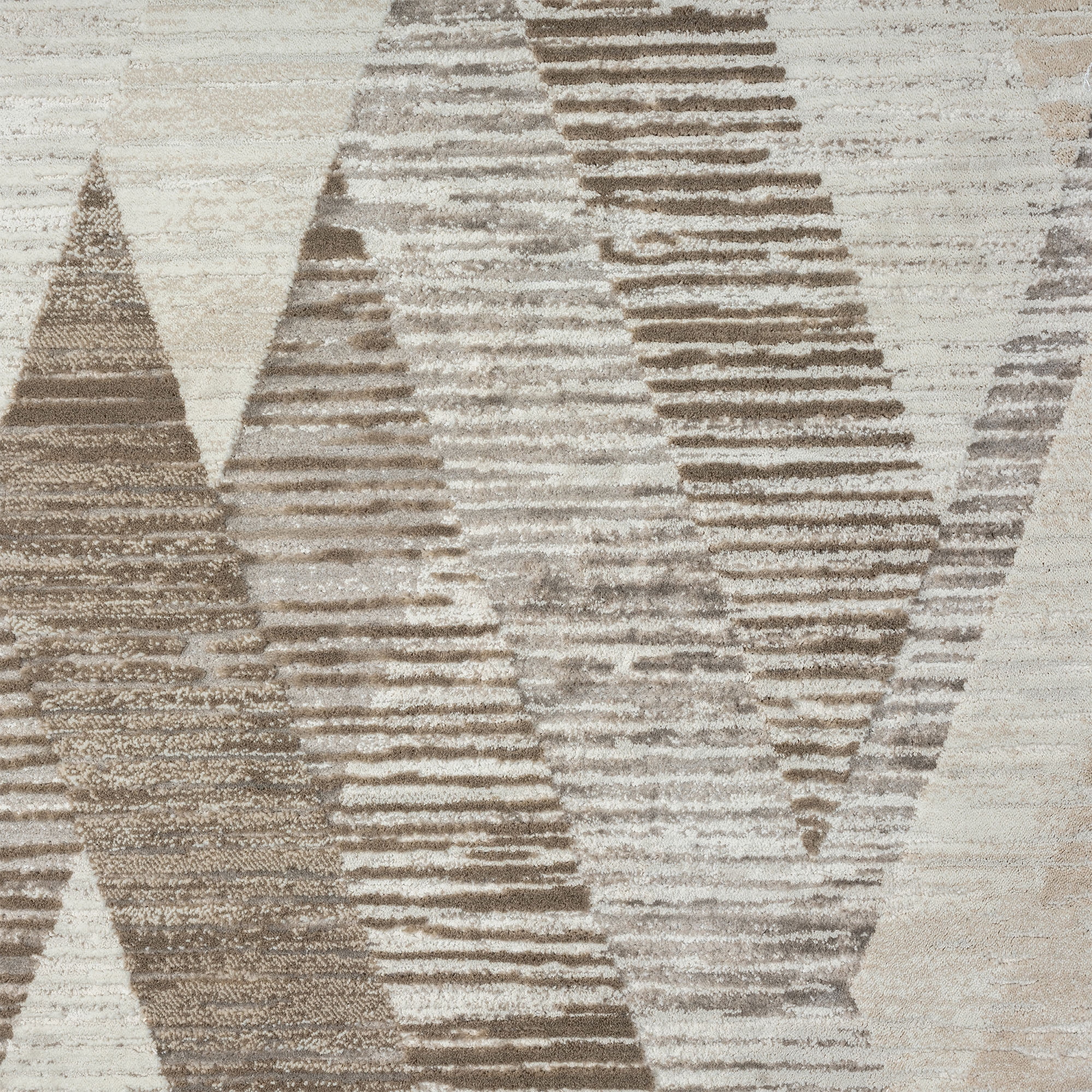 Harlow Hill Claire Geometric Modern Performance Polyester Indoor Area Rug, Gray, 5' x 7'11"
