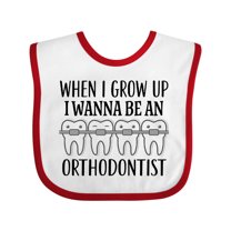 Inktastic Future Orthodontist Dental Care Boys or Girls Baby Bib