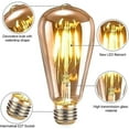 thumbnail image 2 of E27 Led Bulb, Edison Led Bulb St64 4w Vintage Edison Bulb Retro Decorative Light Nostalgic Antique Led Bulb Warm White, 2 of 3
