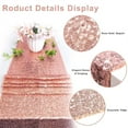 Pesonlook 10 Pack Rose Gold Sequin Table Runner 12x108 inch,Disposable ...
