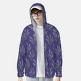 thumbnail image 3 of Picia Lavender Flowers Women's Men's UPF 50+ Sun Protection Hoodie Shirt Long Sleeve SPF Fishing Outdoor UV Hiking Lightweight Shirts-XX-Large, 3 of 9