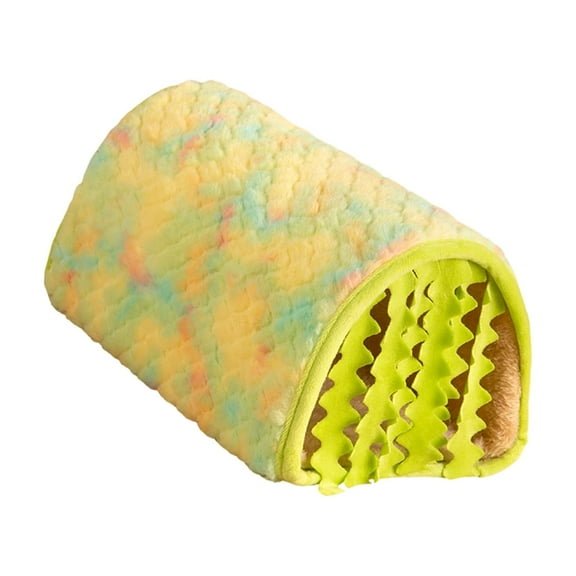 Insulated Hamster Shelter with Detachable Liner, Natural Exploration Tunnel & Chew-Proof Entry for Dwarf Rabbits Gerbils